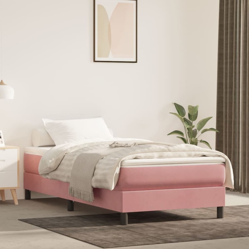 Matelas de lit  ressorts ensachs Rose 90x200x20 cm Velours