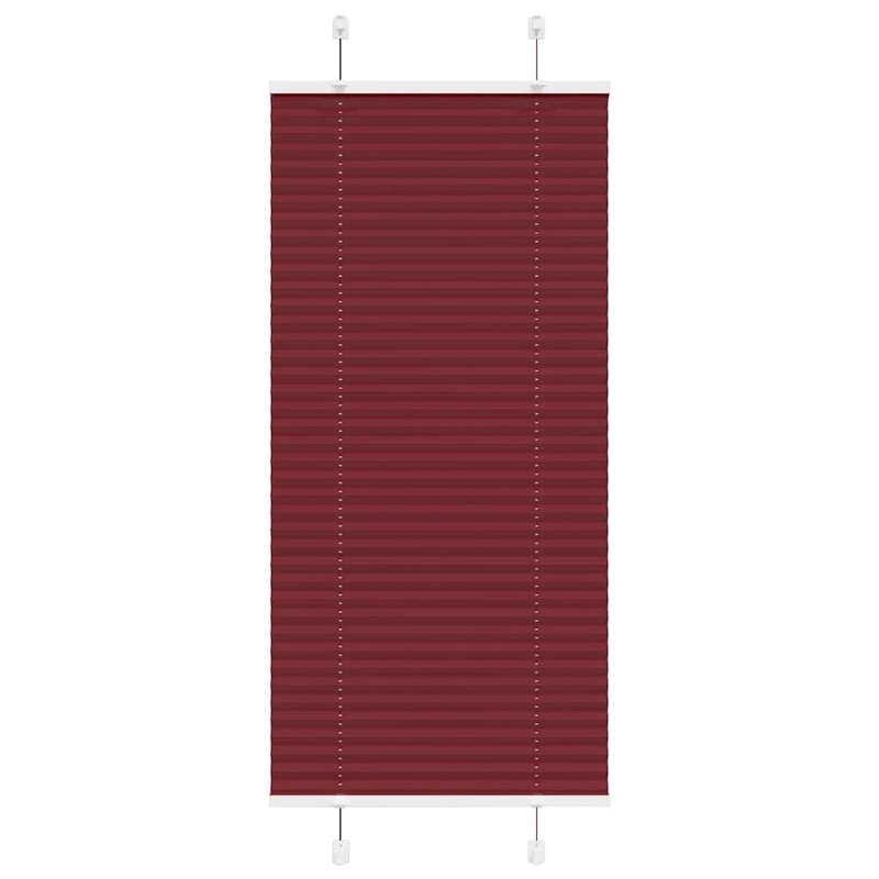Store pliss rouge bordeaux 55x150 cm largeur du tissu 54,4 cm