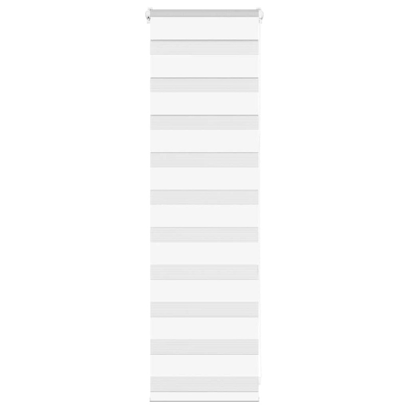 Store zbre blanc 50x100 cm largeur du tissu 45,9 cm polyester