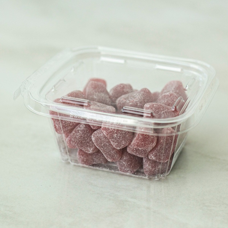 Cinnamon Jelly Hearts - 12 Oz Container