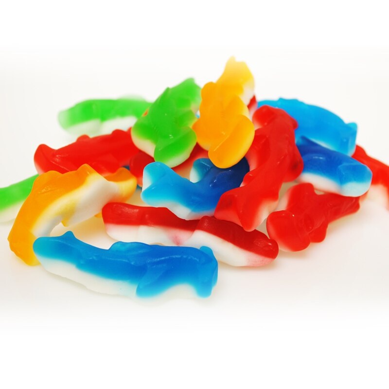 Gummi Assorted Sharks - 5 Lb. Bag