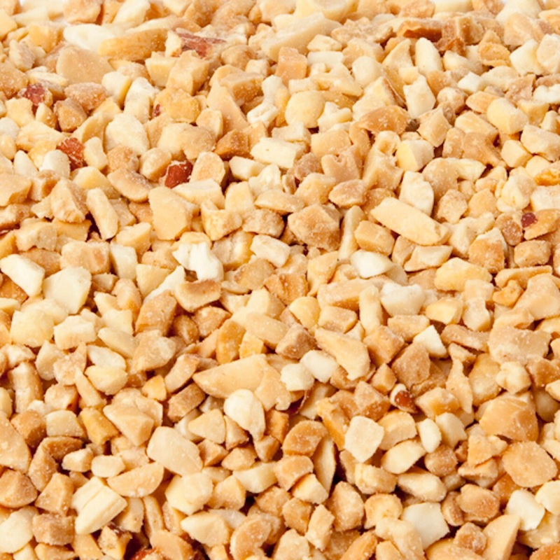 Medium Diced Peanuts - 30 Lb. Case