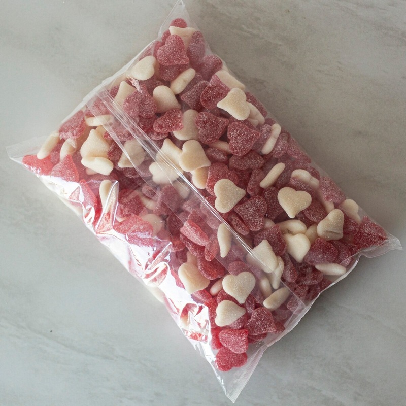 Sour Gummi Hearts - 4.5 Lb. Bag