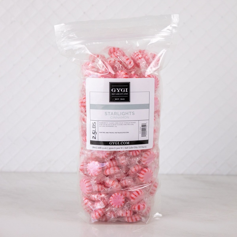 Starlight Cinnamon Mints Hard Candy - 2.5 Lb. Bag