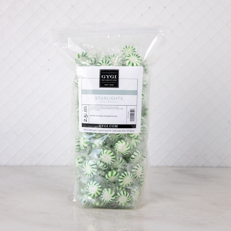 Starlight Spearmint Mints Hard Candy - 2.5 Lb Bag