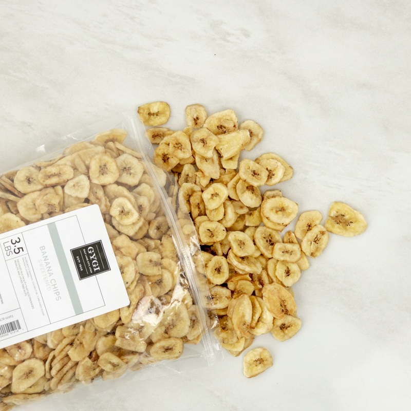 Sweetened Banana Chips - 3.5 Lb Bag