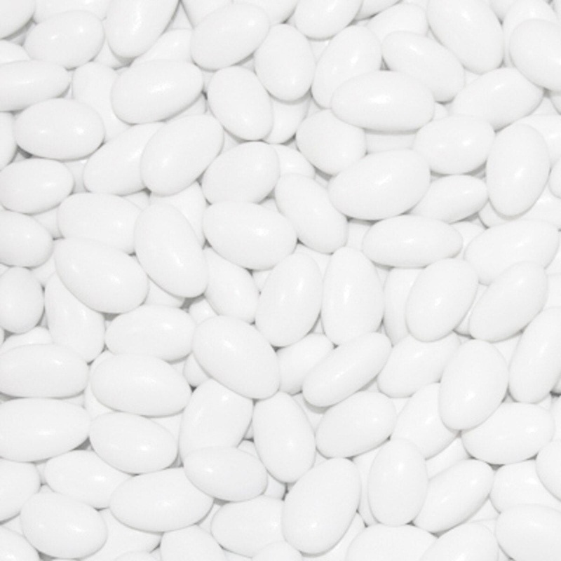 White Jordan Almonds - 10 lb. Case