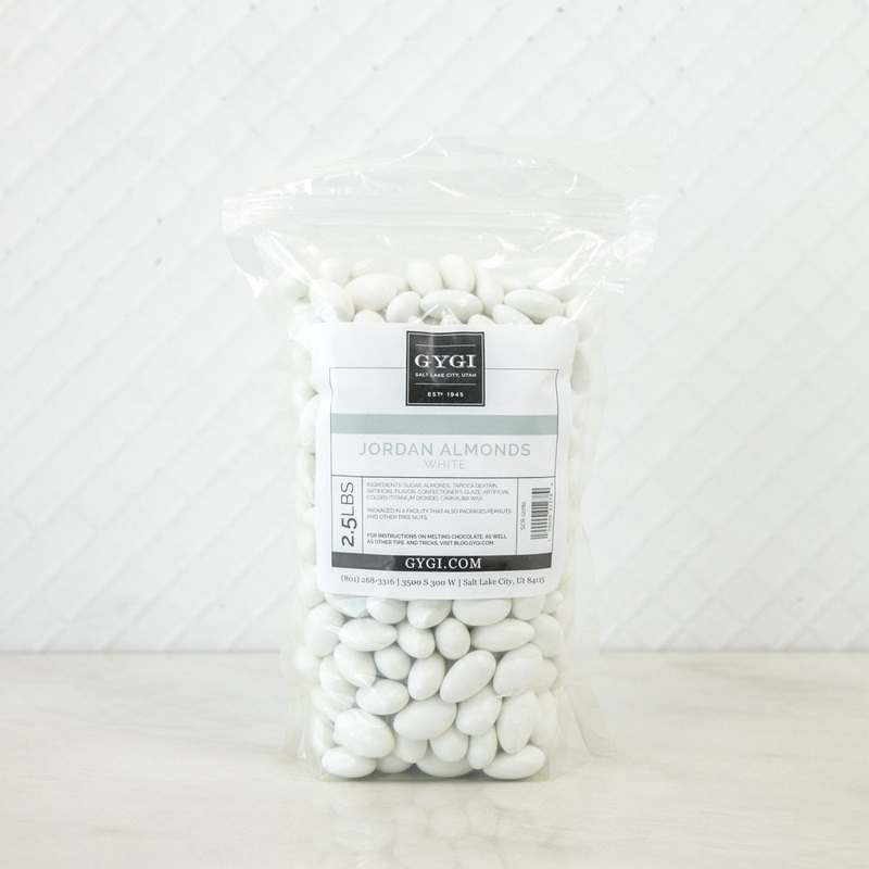 White Jordan Almonds - 2.5 Lb Bag