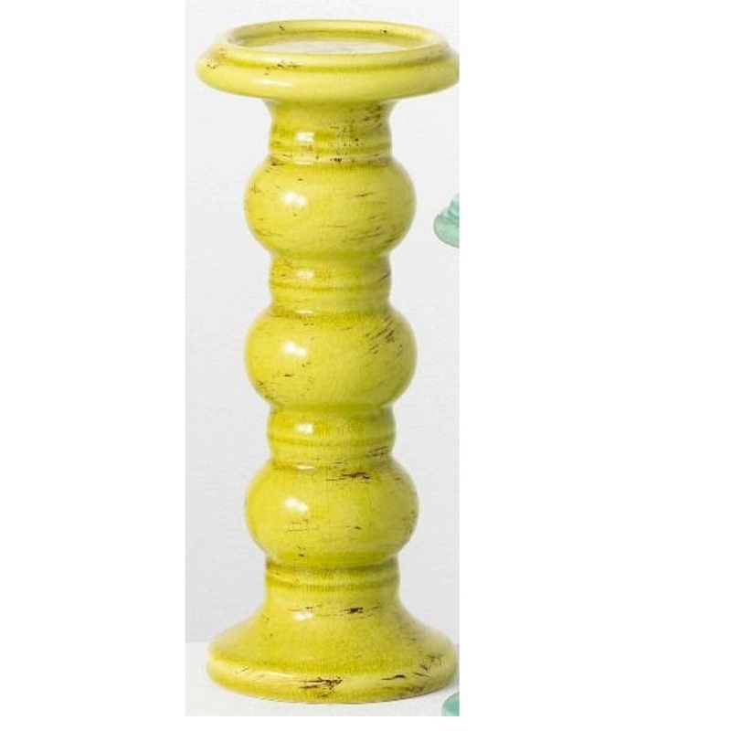 10" Colorful Pillar Candle Holder