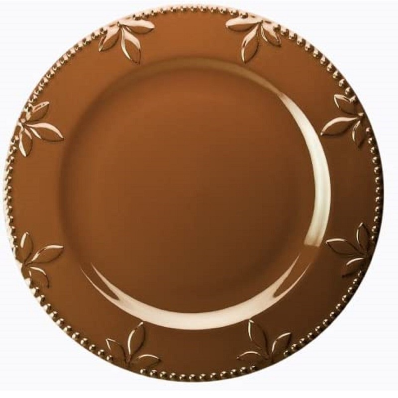11" Chocolate Brown Dinner Plate