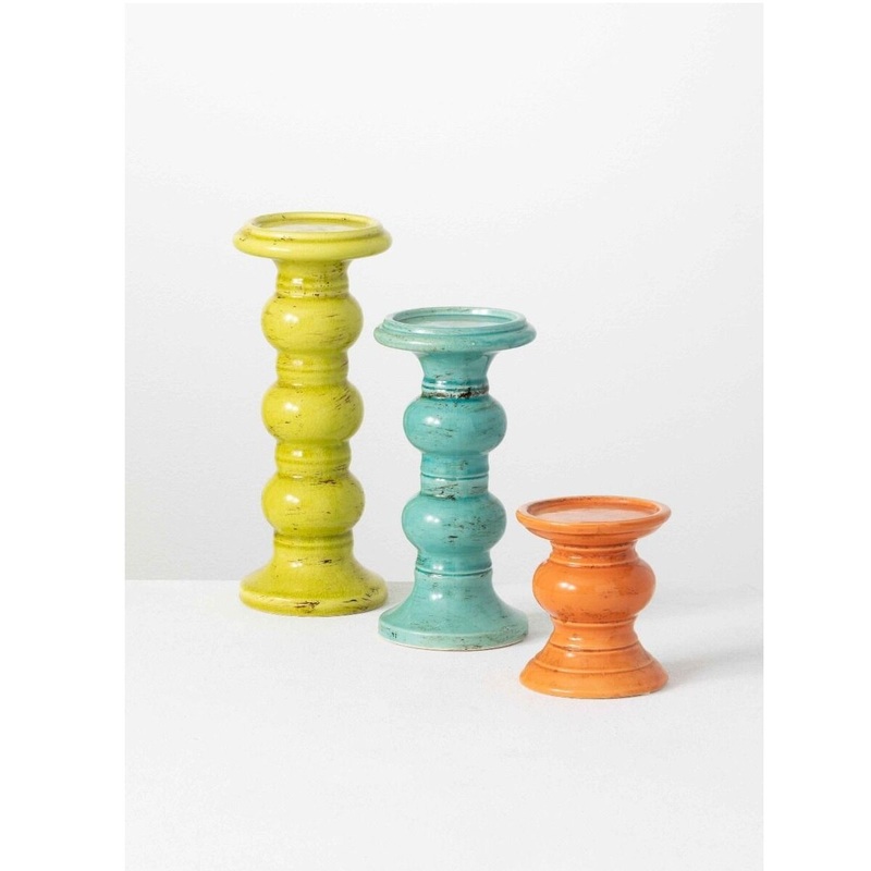 12" Pillar Candle Holder- Large