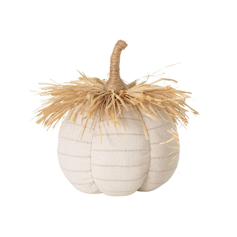 9.25" Raffia Pumpkin