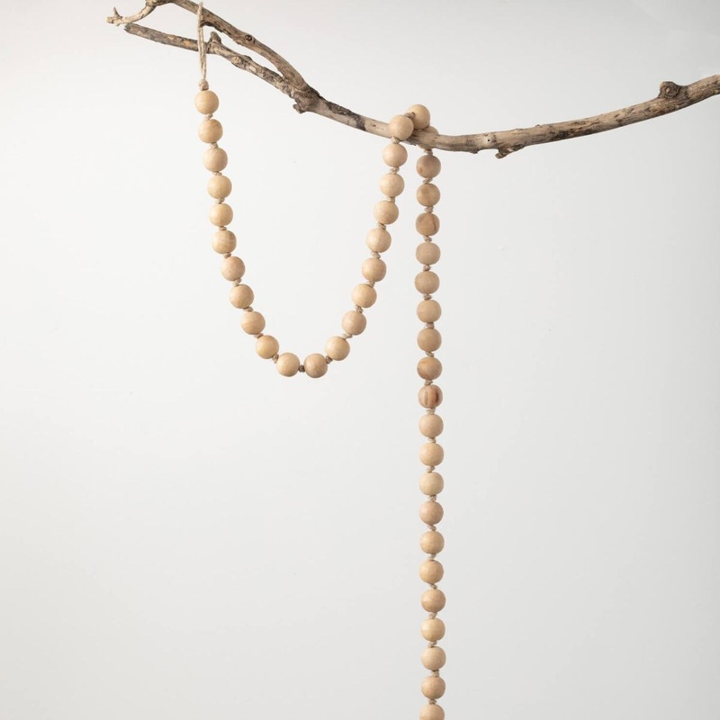 Brown Wood Beaded Garland