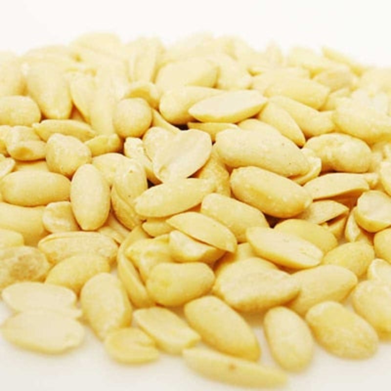 Raw Blanched Medium Peanuts - 32 Oz Container