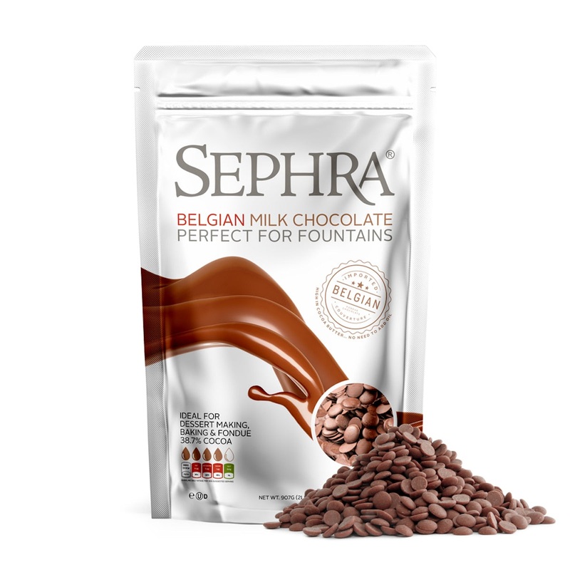 Sephra Belgian Milk Fountain Chocolate - 2 Lb Bag