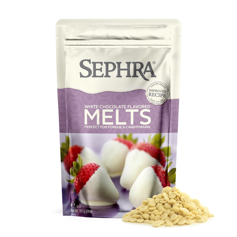 Sephra White Fountain Chocolate Melts - 2 Lb Bag