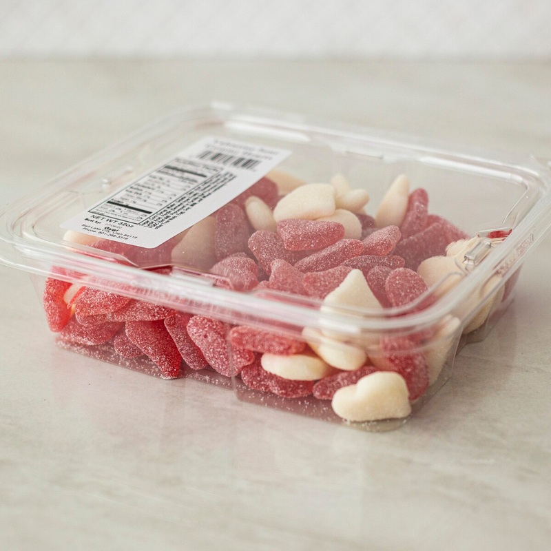 Sour Gummi Hearts - 32 Oz Container