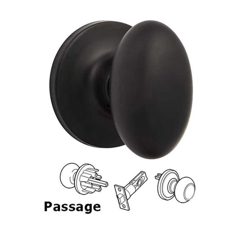 Arapaho Passage Egg Knob-Flat Black
