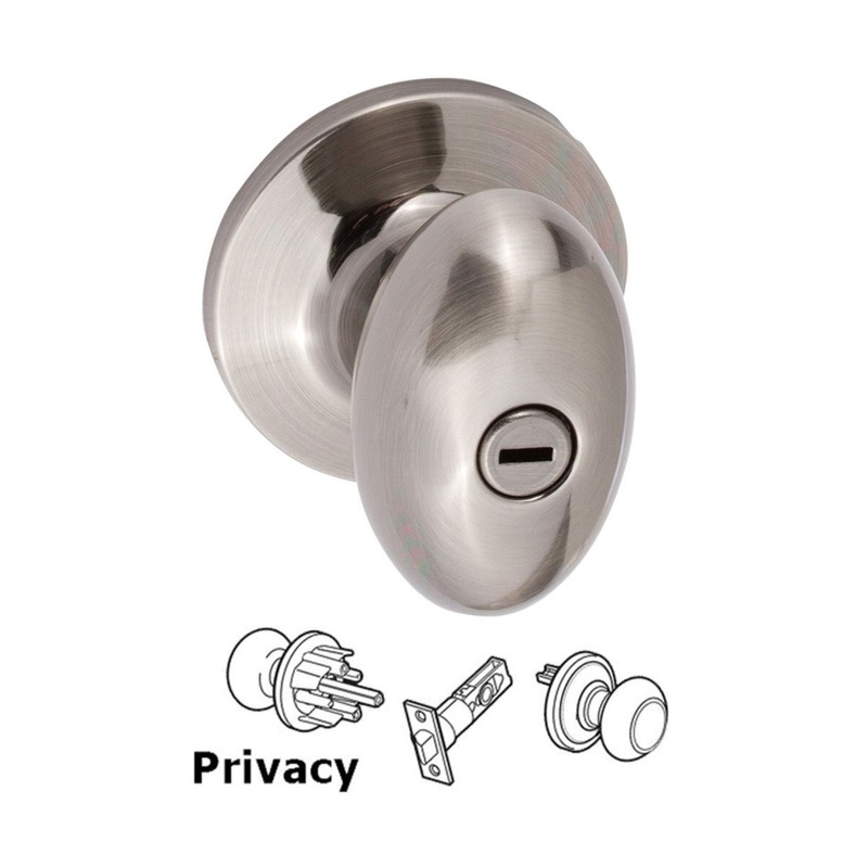 Arapaho Privacy Egg Knob-Antique Nickel