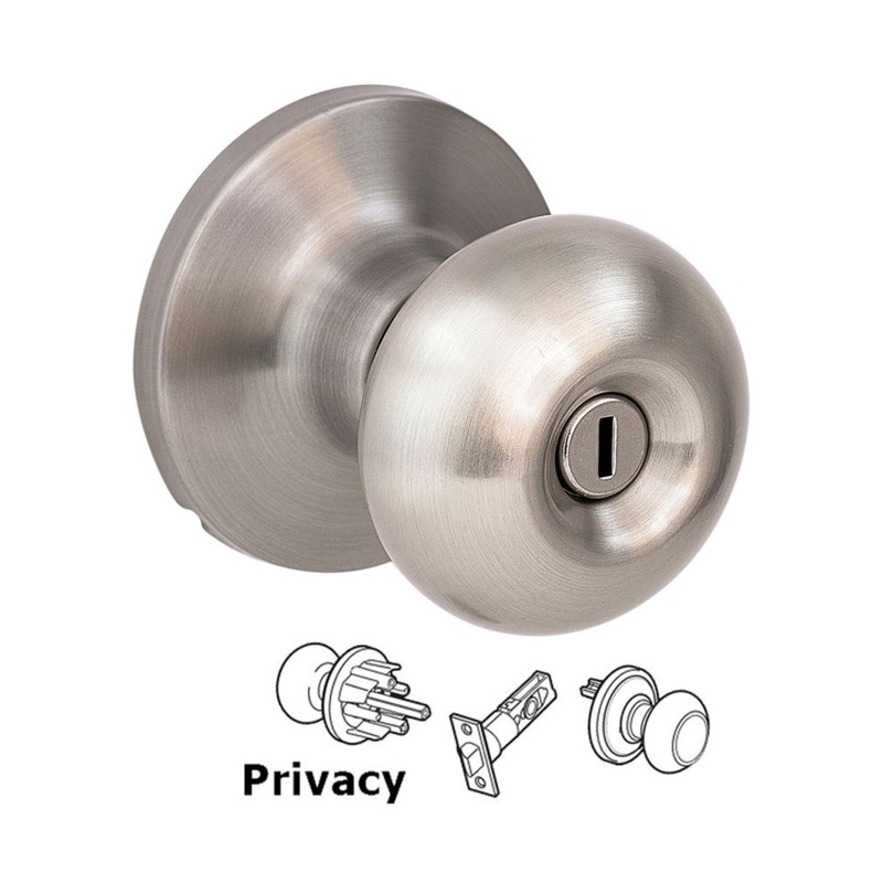 Durango Privacy Door Knob-Satin Nickel