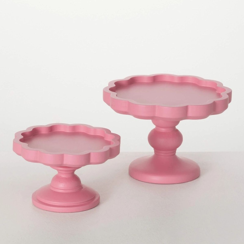 Pink Wooden Riser- Small