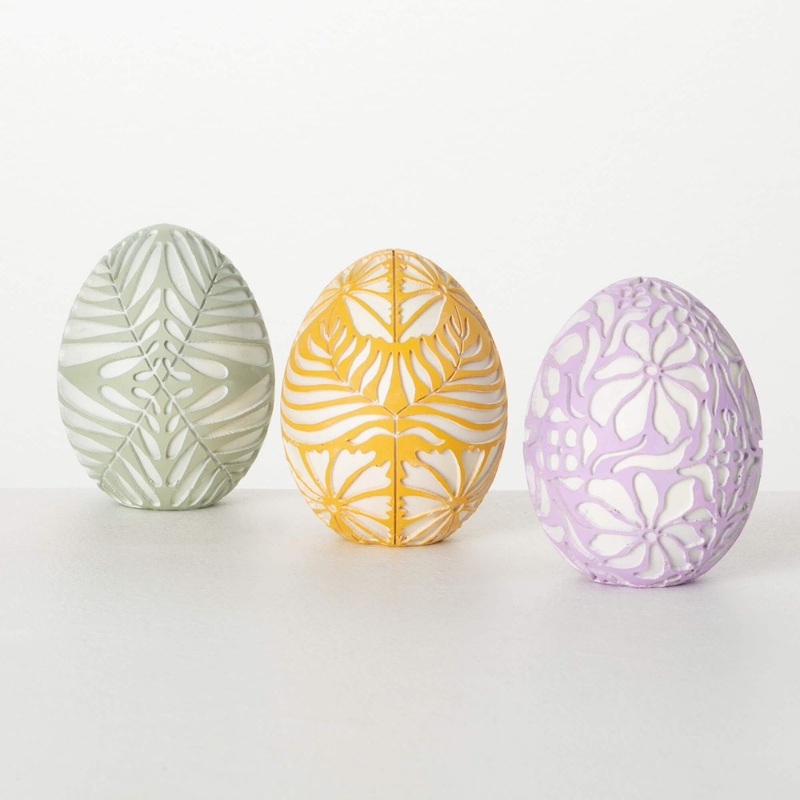 Sculpted Botanical Egg