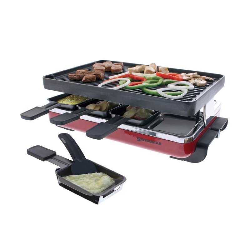 Swissmar 8-Person Raclette Party Grill Red