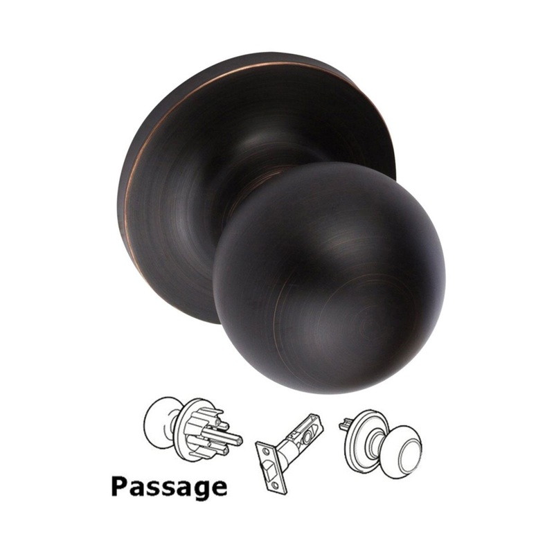 Tahoe Passage Knob-Antique Bronze