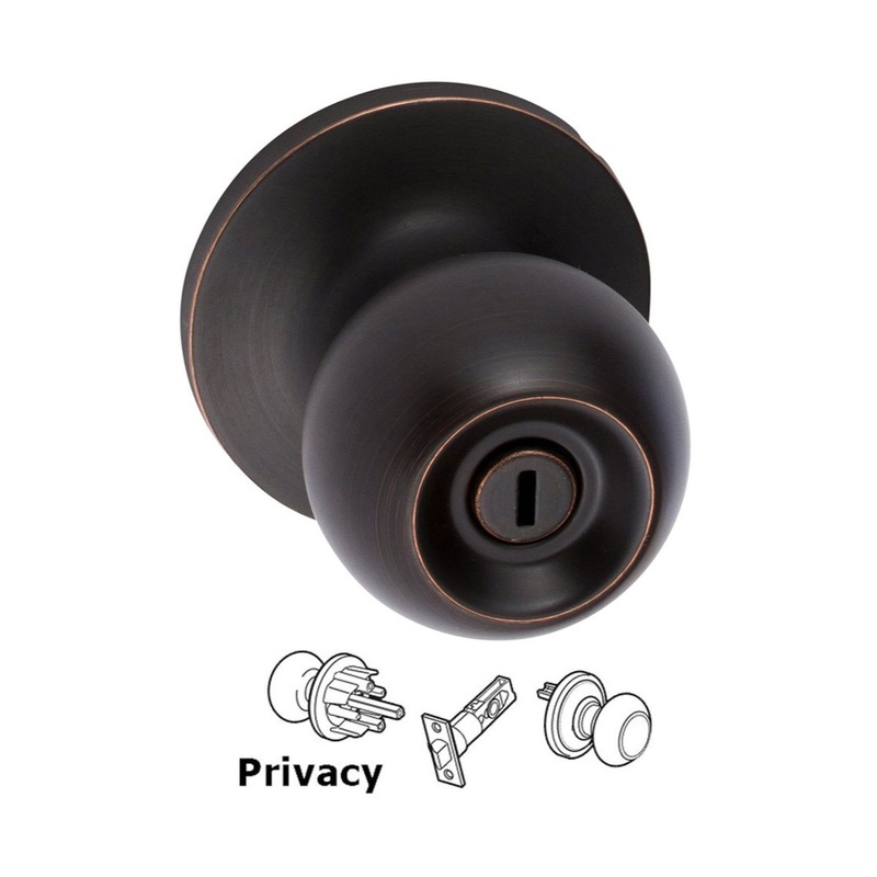 Tahoe Privacy Knob-Antique Nickel