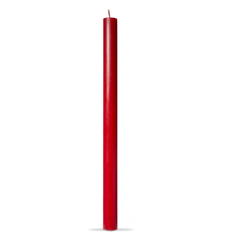 12" Straight Red Candle