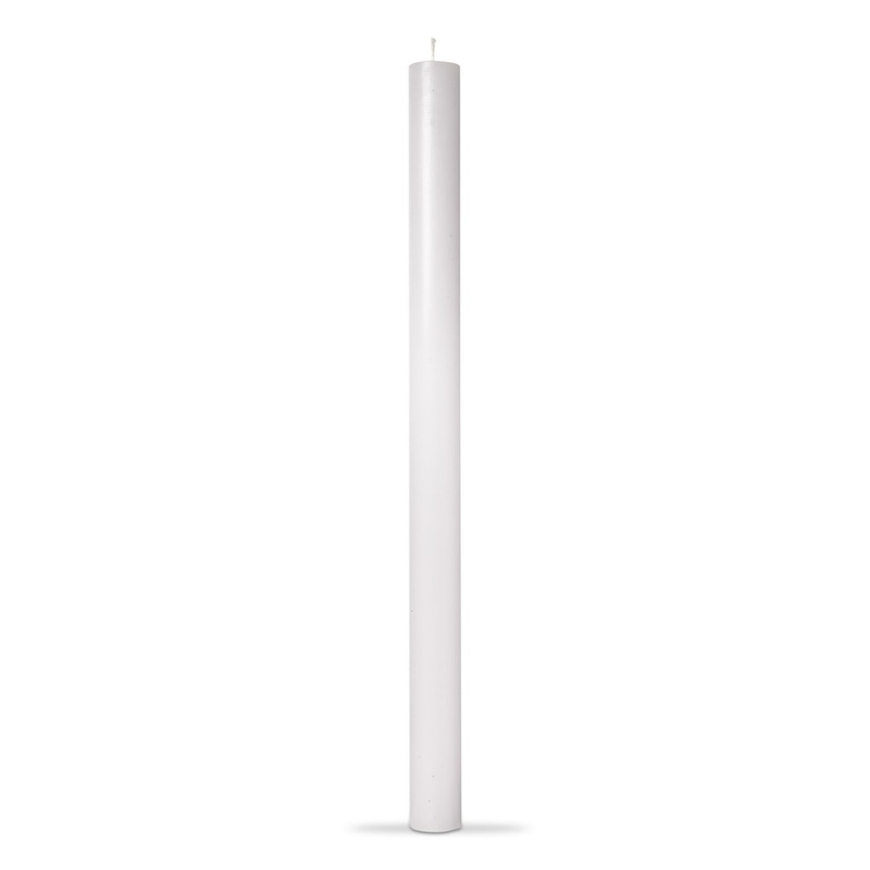 12" Straight White Candle