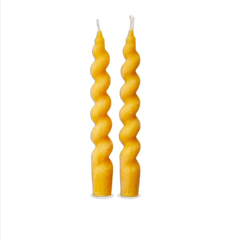 7" Twist Candle Beeswax