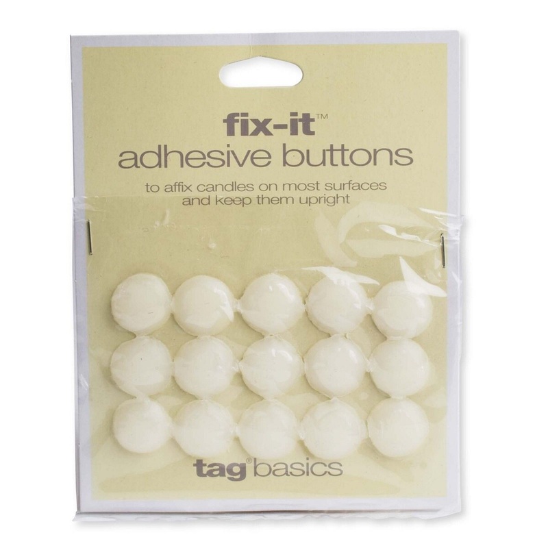 Fix-it Adhesive Buttons - White