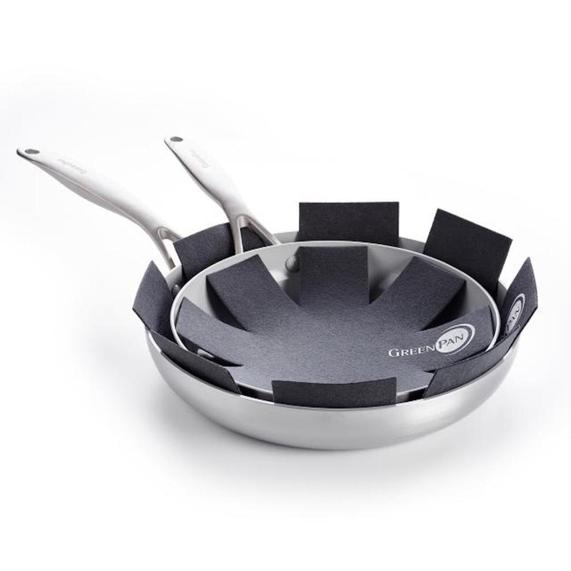 GreenPan Grey Pan Protectors - 3 Pack