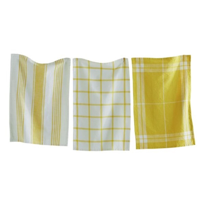 Yellow Dish Towel - Set of 3