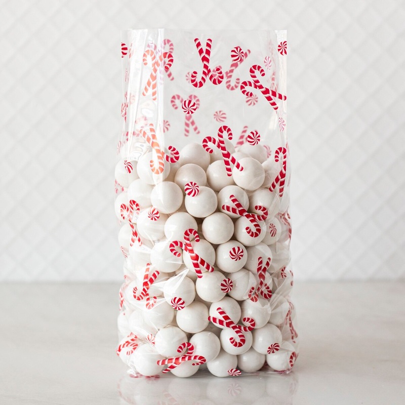 Christmas Mint Cellophane Bags - C4