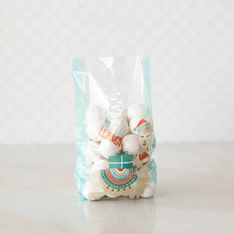 Fa-la-la-Llama Cellophane Bags - C1