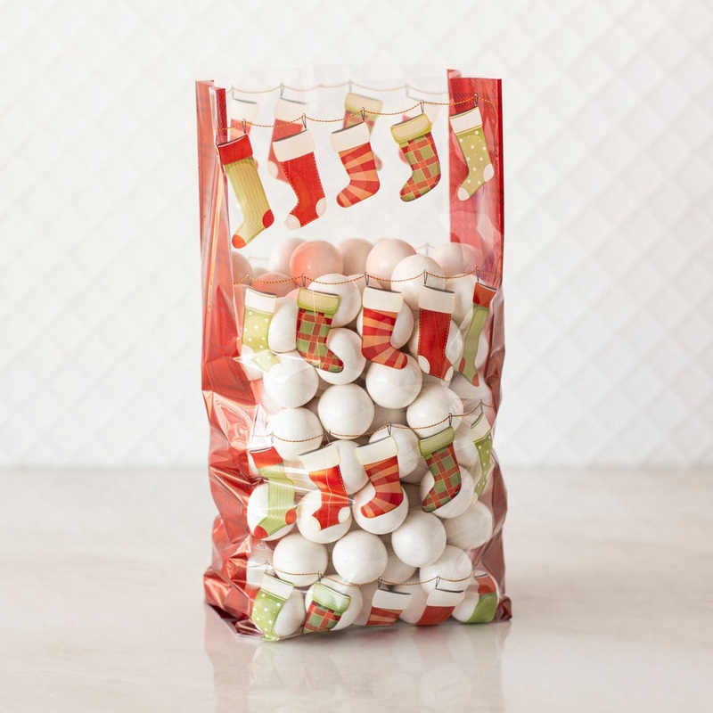 Hanging Stockings Cellophane Bags - C4