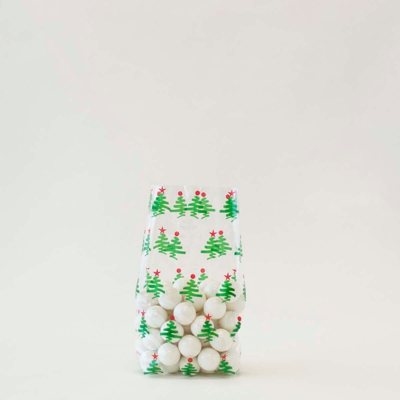 Little Trees Red/Green Cellophane Bag - C2