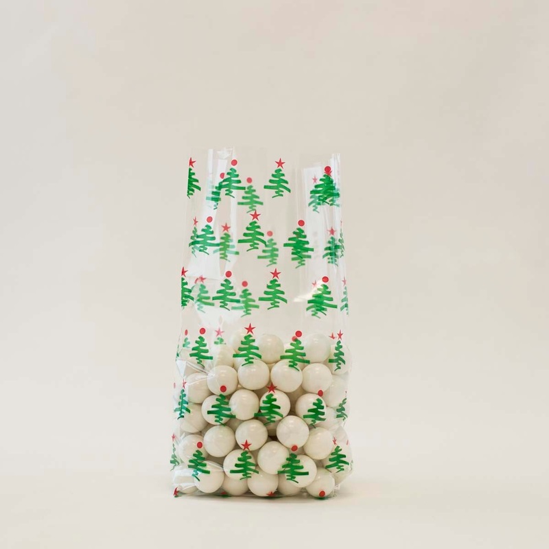 Little Trees Red/Green Cellophane Bag - C4