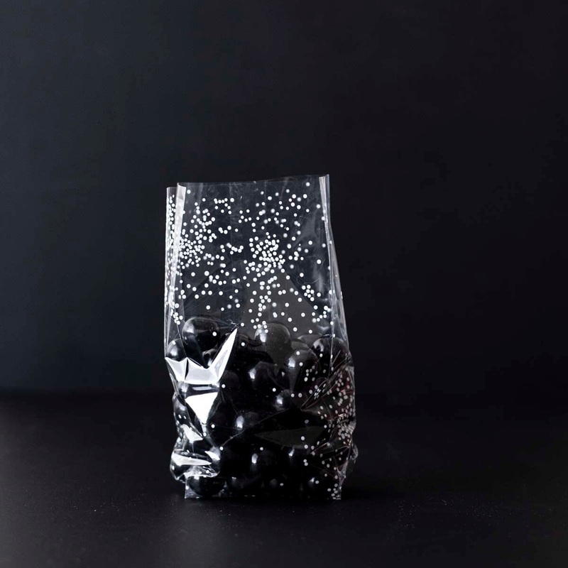 White Sprinkle Cellophane Bag - C2