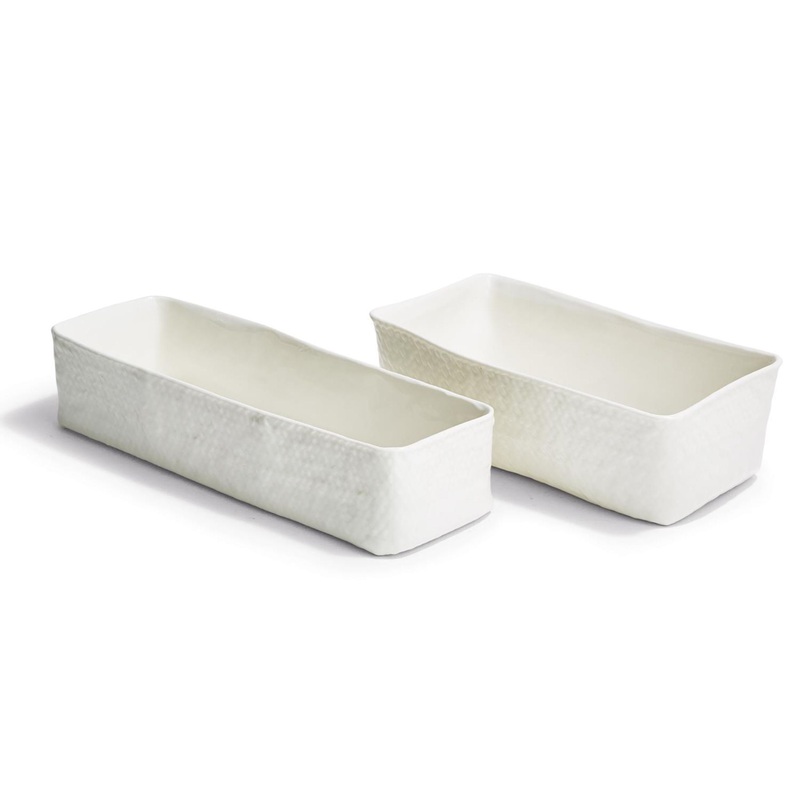 Basketweave Tray 2/cs