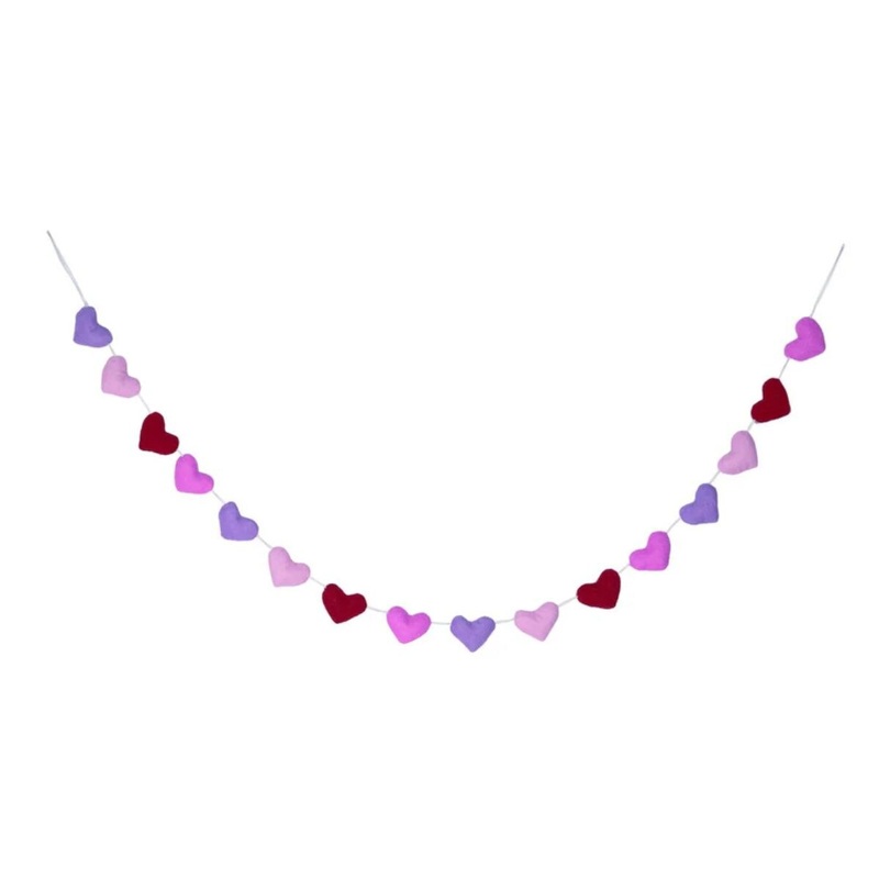 Felt Hearts Banner