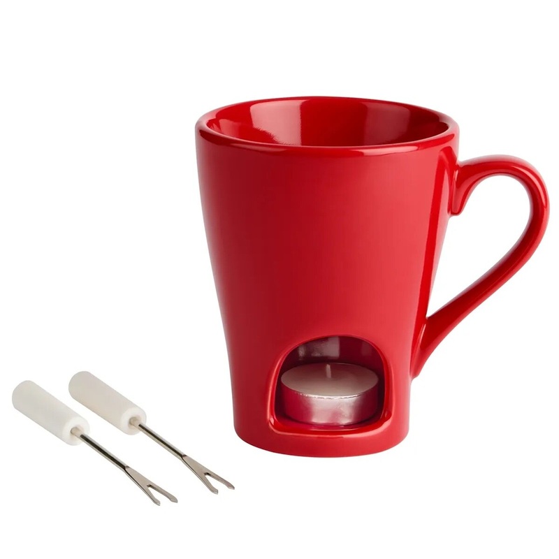 Mini Chocolate Fondue Mug - Red