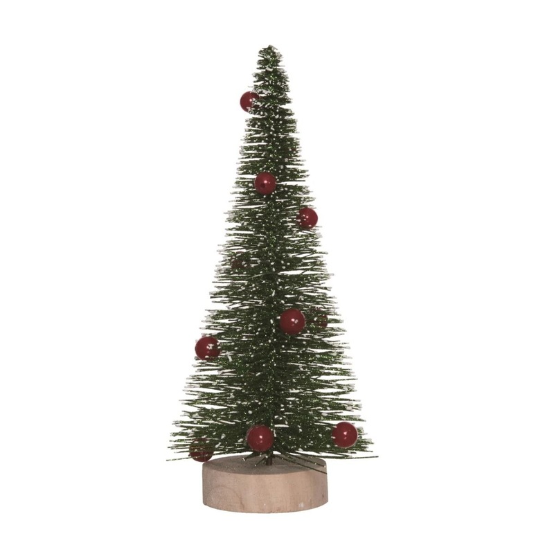 Small Sisal Green Bottle Brush Tree