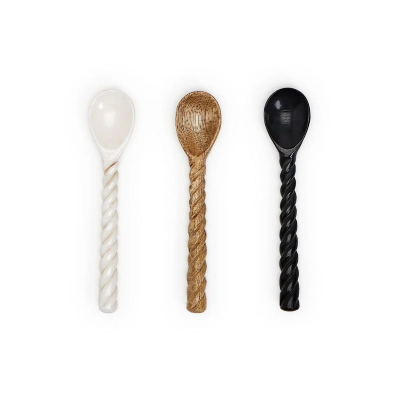 Spoons Mini Wood Carved 30/cs