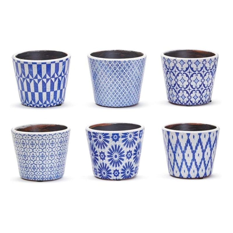 Terracotta Pot Indigo 5.5"