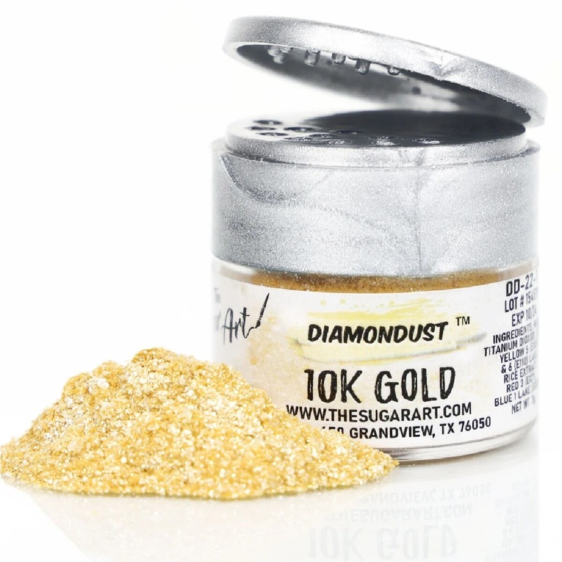 Diamond Dust Edible Glitter - 10K Gold