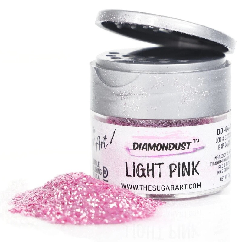 Diamond Dust Edible Glitter - Light Pink
