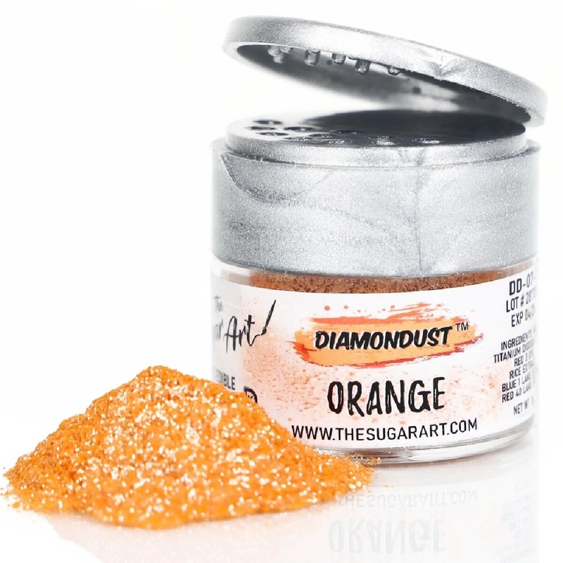 Diamond Dust Edible Glitter - Orange